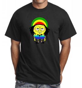 Sponge Bob Stoned Bob Marley Funny 420 T-shirt Tee Birthday Gift Present Idea
