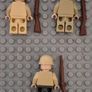 Lego compatible, military figures, German / British / Italian infantry. 15 figures plus rifles. Image 2