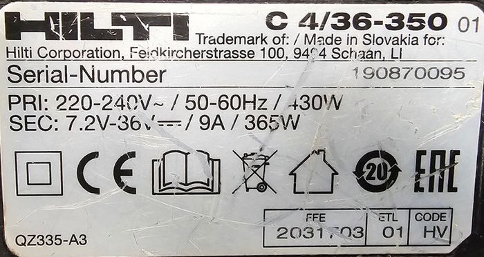 Hilti Te 6-A36V SDS Hammer Drill Set
