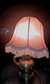Heavy unusal solid brass lamp