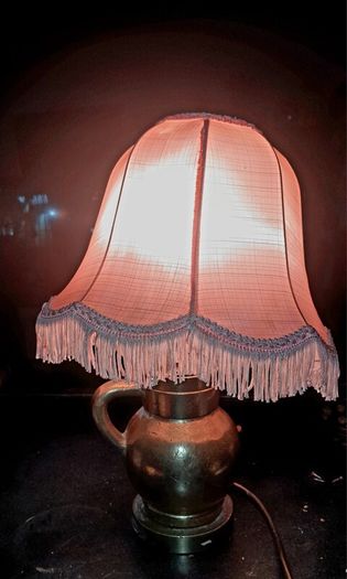 Heavy unusal solid brass lamp