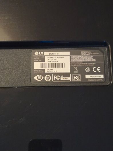 LG 34UM58 - 34" 1080p Ultrawide IPS Monitor