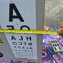 vintage optician's illuminated eye test chart, commonly used in the mid-20th century. Image 4