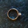 white gold diamond engagement ring Image 3