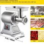 Electric Meat Mincer, 1100W 330LBS/H Capacity Meat Grinder Machine, Stainless Steel Meat Grinder Commercial Sausage Stuffer Maker for Home & Commercial Use Image 4