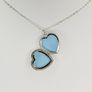 Sterling Silver Heart Locket Necklace Engraved Floral Design Image 4