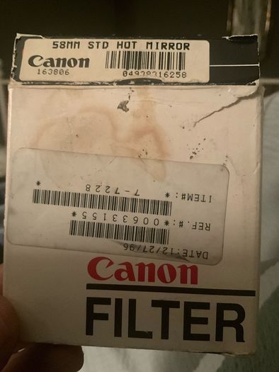 Cannon std hot mirror filter