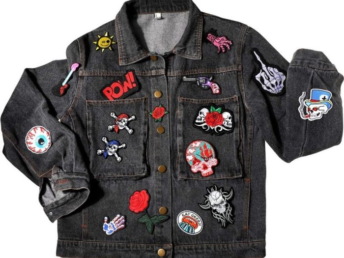 30 Pieces Rock Punk Band Patch or Alien Patches Punk Iron-on Patches Assorted Punk Embroidered Iron-on Patches Skull Eye Ball Pattern for Halloween Jackets Hat Clothing Bags (FREE POSTAGE)
