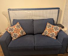 Blue 2 seater Sofa Bed
