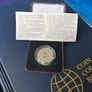 Silver coin Latvia 1999 Milennium Image 3