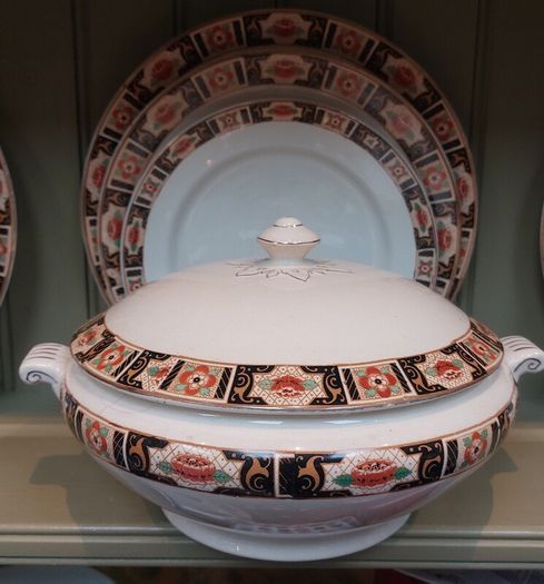 Amazing and Rare Arklow Pottery-Avoca Ware in Pattern Number 878, From the Very Early Days of Arklow Potterys Production, Circa 1936, Mixed Used Condition, Display Only