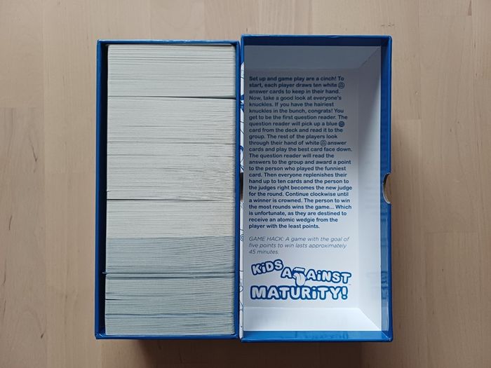 Cards Against Maturity Family Party Card Game 2018