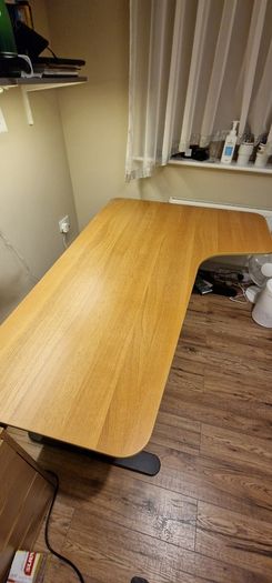 L-shaped / Corner Office Desk + Drawer Unit