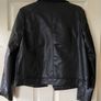 Black faux leather biker jacket Image 2