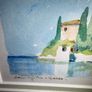 Original Sergio Vellini Signed & Dated Lake Garda Watercolor (36cm x 22cm) Image 5