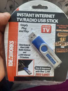 Instant internet tv / radio usb stick