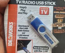 Instant internet tv / radio usb stick
