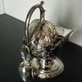 Silver plated sugar scuttle with scoop Image 2