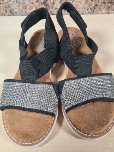 womens SKECHERS BOB's Desert kiss twinkle wedge sandals Size UK 3 EU 36