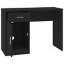 Desk with Drawer & Cabinet Black Image 6