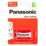 New High Quality Panasonic 9V Zinc Carbon Battery Powercell Block 6F22 #950 Image 2