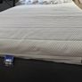 HAUGA upholstered bed, 2 storage boxes and firm mattress, Vissle grey Image 7