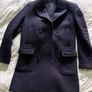 REISS Double Breasted Wool Blend Overcoat in Navy Image 4