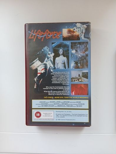 Lifeforce VHS Film On A High Grade Scotch Cassette.