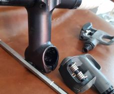 racing  handlebars and pedals