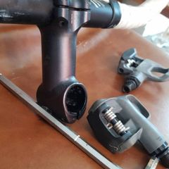 racing  handlebars and pedals