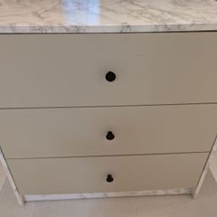 Chest of Drawers - IKEA hack marble effect