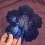 Vintage Cobalt Blue Leaf Dish Image 3