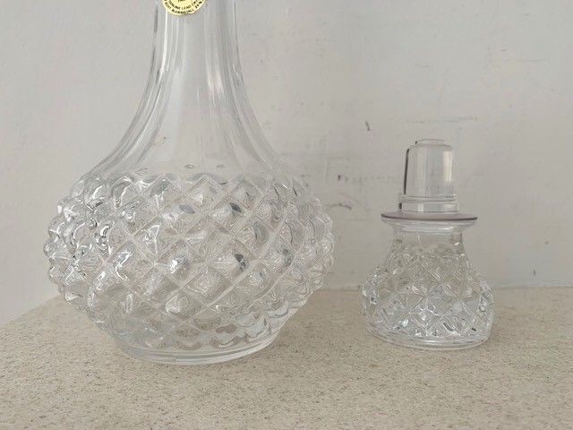 Vintage French Crystal Decanteur 1980s