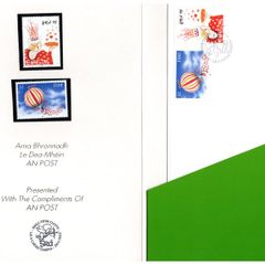 1993 Ireland Love Stamps An Post "Ministerial Pack" include Mint Never Hinged set and first day cover.