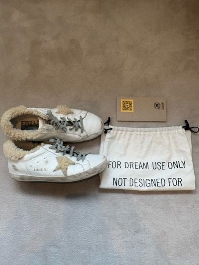 Golden Goose shearling superstar trainers