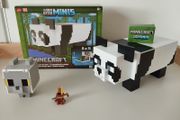 Minecraft Mob Head Minis Panda Playset