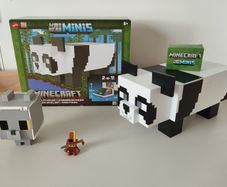 Minecraft Mob Head Minis Panda Playset