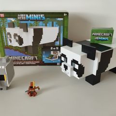 Minecraft Mob Head Minis Panda Playset