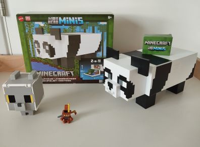 Minecraft Mob Head Minis Panda Playset