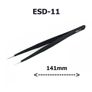 ESD Safe Anti-Static Stainless Steel Tweezers Electronic Repair Precision Tools ESD-11 Image 2