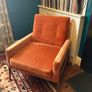 Velvet mid-century style armchairs Image 6