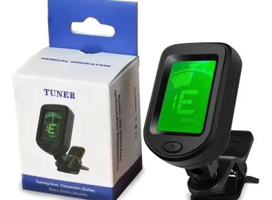 Tuner for guitar, bass, violin, ukulele, mandolin, banjo, folk instruments