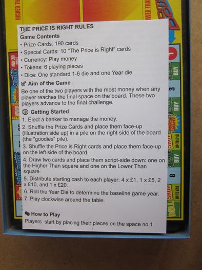 The Price Is Right Board Game Joe Pasquale 2005