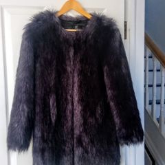 Unreal Fur faux fur coat midnight size XS
