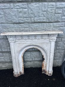 castiron fireplace