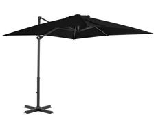 Cantilever Umbrella with Aluminium Pole Black