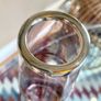 Mid Century Glass Vase with Silver Bands Hallmarked Image 6
