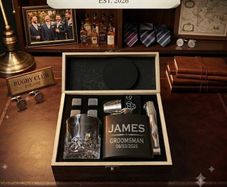 Personalised Groomsman Whiskey Gift Sets