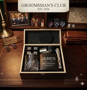 Personalised Groomsman Whiskey Gift Sets