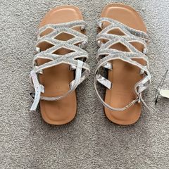 next silver sandals